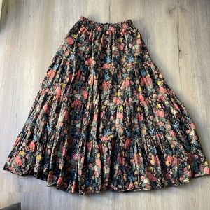 “The Great” long floral skirt